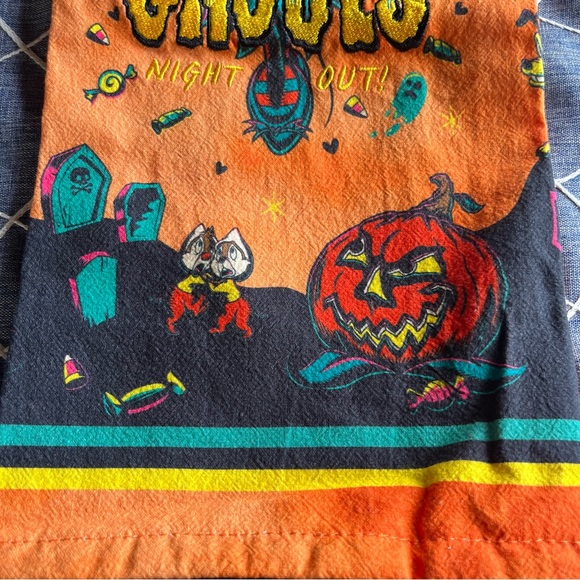 2023 Disney Parks Halloween Minnie Mouse Ghouls Night Out Kitchen Dish Towel NEW - Picture 4 of 6